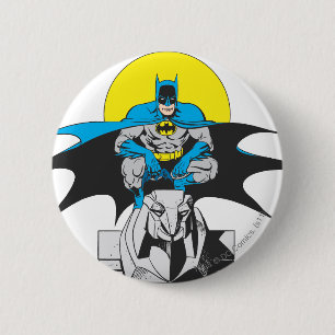 Batman Perches på stenens Lejon Knapp