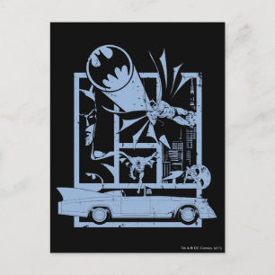 Batman - Picto Blue Vykort