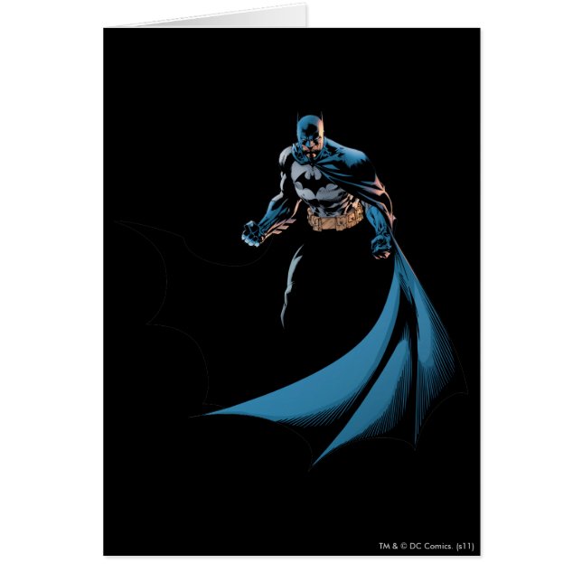 Batman-piska runt hälsningskort (Framsidan)
