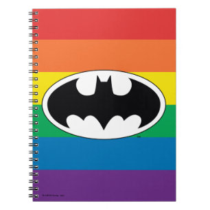 Batman Rainbow Logotyp Anteckningsbok