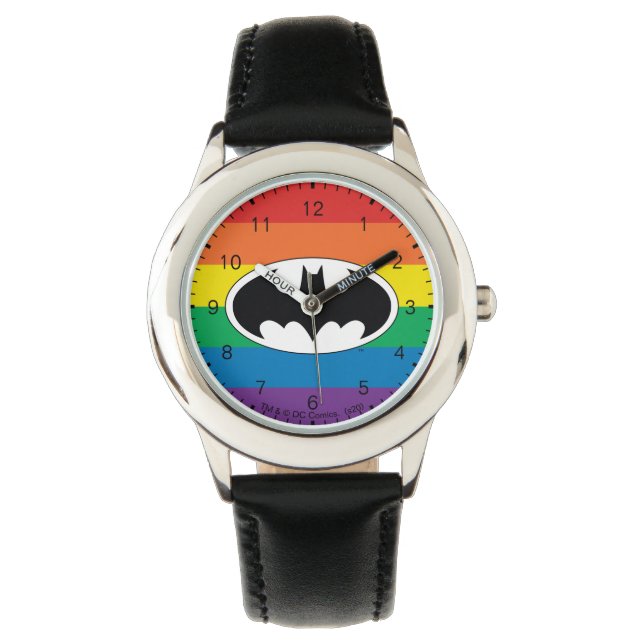 Batman Rainbow Logotyp Armbandsur (Framsida)