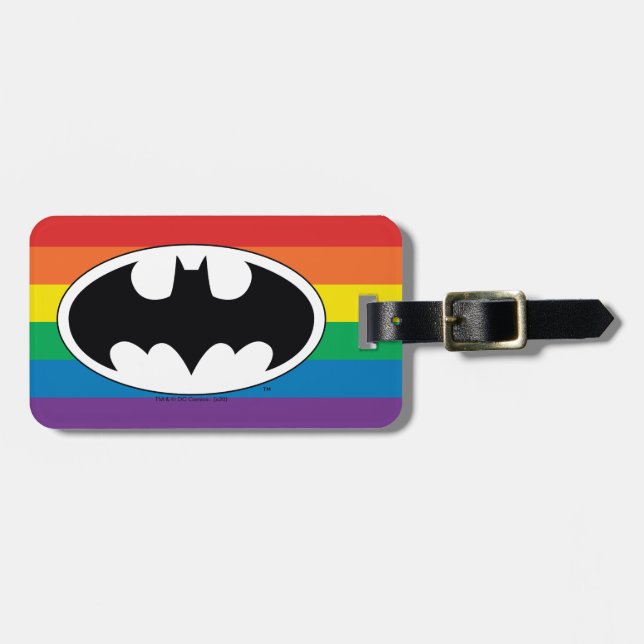 Batman Rainbow Logotyp Bagagebricka (Horisontell Framsida)