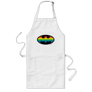 Batman Rainbow Logotyp Långt Förkläde