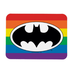 Batman Rainbow Logotyp Magnet