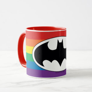 Batman Rainbow Logotyp Mugg