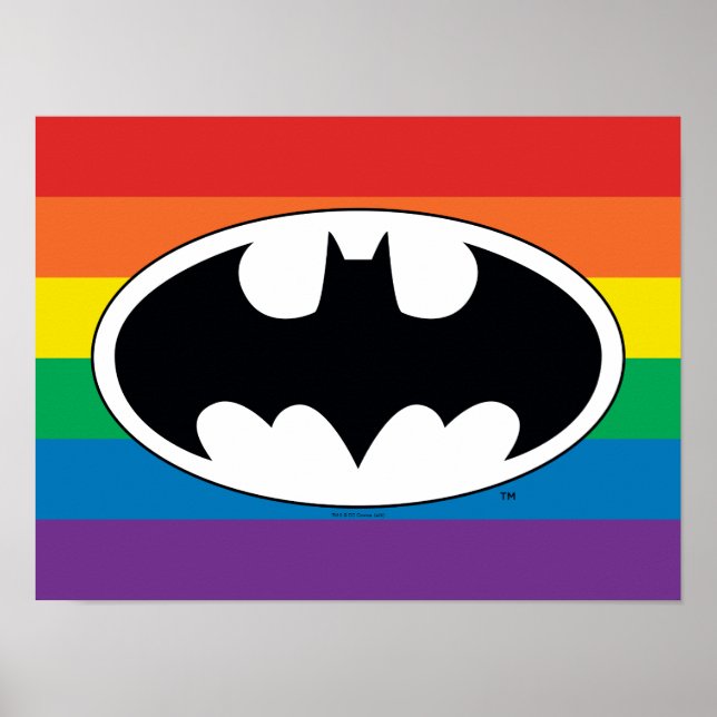 Batman Rainbow Logotyp Poster (Framsidan)