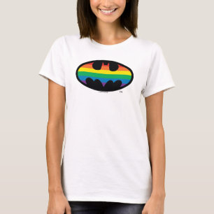 Batman Rainbow Logotyp T Shirt
