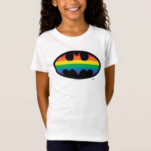 Batman Rainbow Logotyp T Shirt