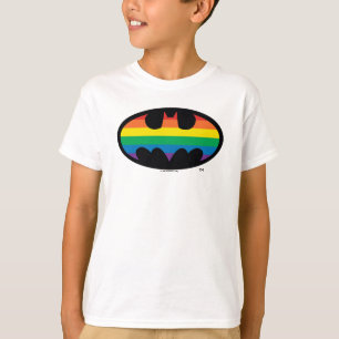 Batman Rainbow Logotyp T Shirt