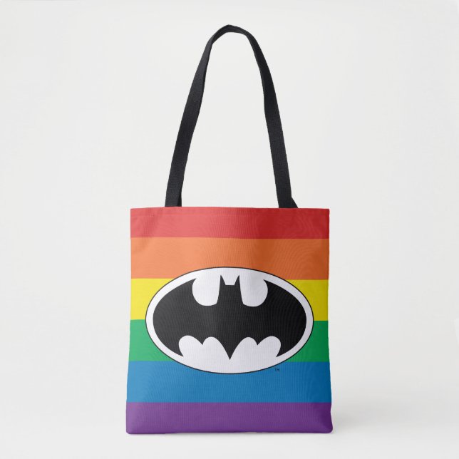 Batman Rainbow Logotyp Tygkasse (Framsida)