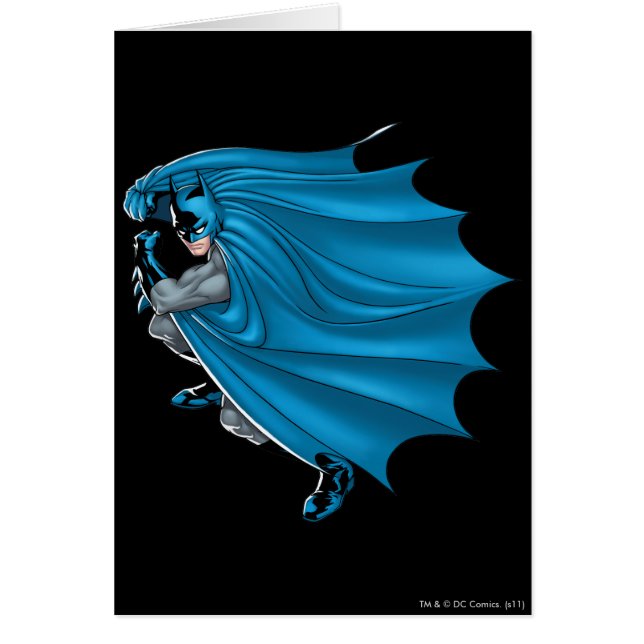 Batman Rak Forward Hälsningskort (Framsidan)