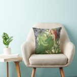 Batman Rebirth Poison Ivy Cover Illustration Kudde<br><div class="desc">Poison Ivy lounges in her garden of thorny vines and wisteria. Relax with a Poison Ivy fleece blanket,  journal in your custom Poison Ivy notebook,  or grab on many other personalized Zazzle products perfect for gifting or treating yourself!</div>
