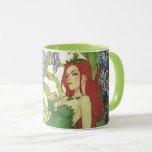 Batman Rebirth Poison Ivy Cover Illustration Mugg<br><div class="desc">Poison Ivy lounges in her garden of thorny vines and wisteria. Relax with a Poison Ivy fleece blanket,  journal in your custom Poison Ivy notebook,  or grab on many other personalized Zazzle products perfect for gifting or treating yourself!</div>