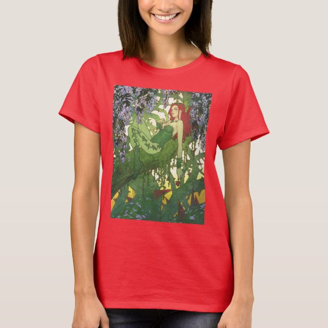 Batman Rebirth Poison Ivy Cover Illustration T Shirt (Framsida)