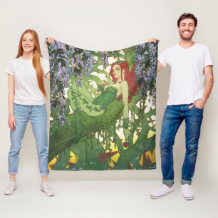 Batman Rebirth Poison Ivy Omslagsillustration Fleecefilt