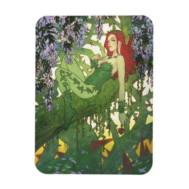 Batman Rebirth Poison Ivy Omslagsillustration Magnet (Vertikal)