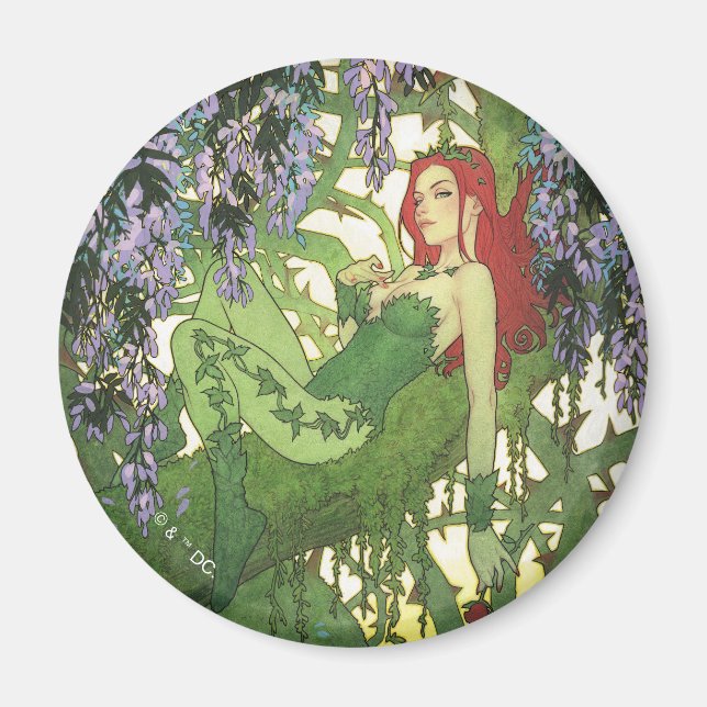 Batman Rebirth Poison Ivy Omslagsillustration Magnet (Framsidan)