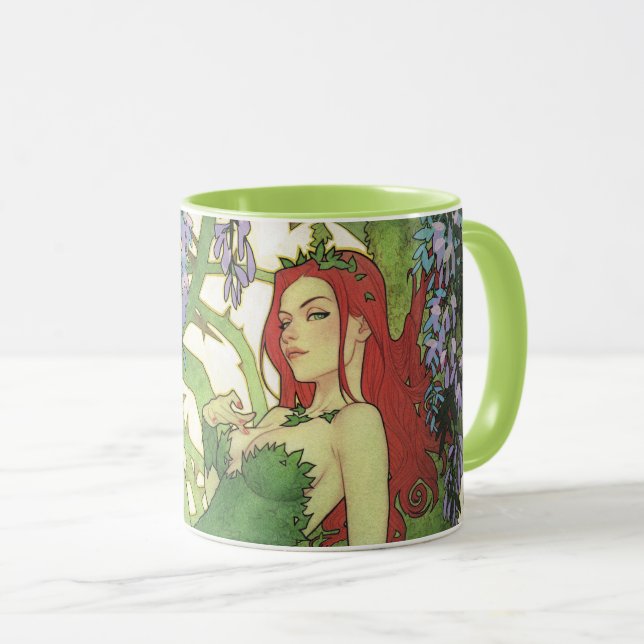 Batman Rebirth Poison Ivy Omslagsillustration Mugg (Framsida höger)