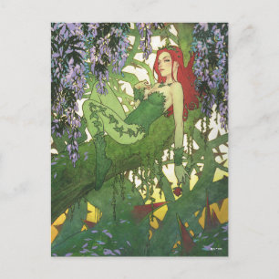 Batman Rebirth Poison Ivy Omslagsillustration Vykort