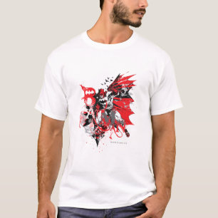 Batman Red and Black Collage Tee