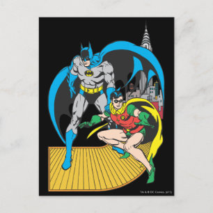 Batman & Robin Escape Vykort