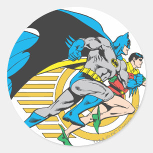 Batman & Robin Profile Runt Klistermärke