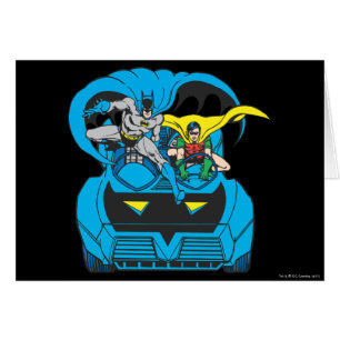 Batman & Robin Ride BatMobile Hälsningskort