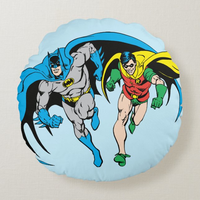 Batman & Robin Rund Kudde (Framsidan)