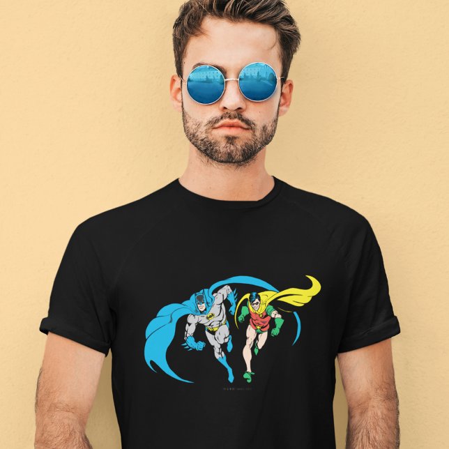 Batman & Robin T-shirt I Triblend-tyg (Skapare uppladdad)
