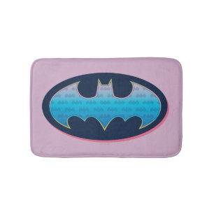 Batman Rosa och blå symbol Badrumsmatta