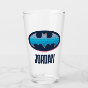 Batman Rosa och blå symbol Glaskopp