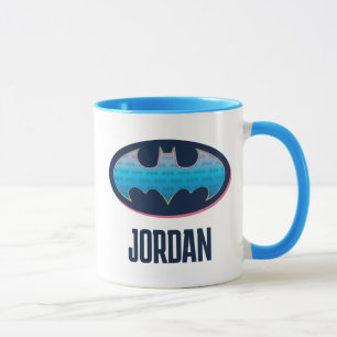 Batman Rosa och blå symbol Mugg