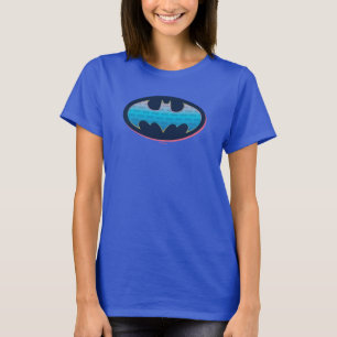 Batman Rosa och blå symbol T Shirt