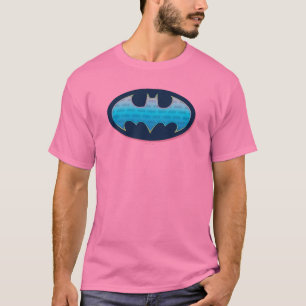 Batman   Rosa och blå symbol T Shirt