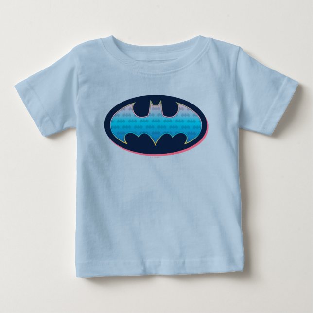 Batman | Rosa och blå symbol T Shirt (Framsida)