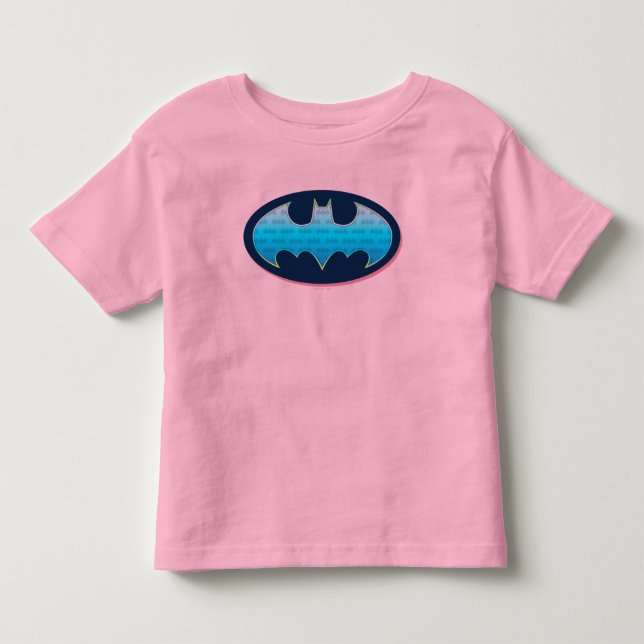 Batman | Rosa och blå symbol T Shirt (Framsida)
