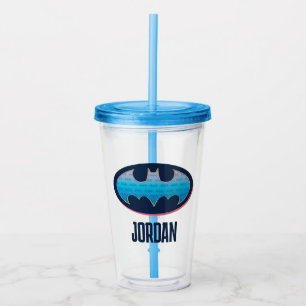 Batman Rosa och blå symbol Take Away Mugg