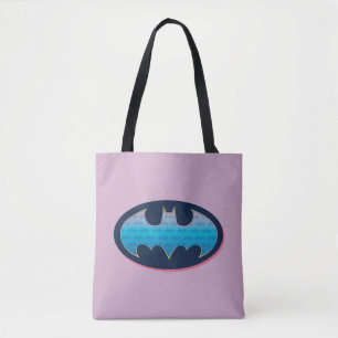 Batman   Rosa och blå symbol Tygkasse