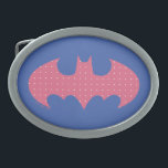 Batman | Rosa Polka Dot Logotyp<br><div class="desc">Kolla in den här Batman-symbolen i coola neon färg!</div>
