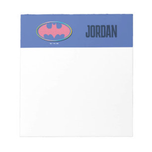 Batman   Rosa Polka Dot Logotyp Anteckningsblock
