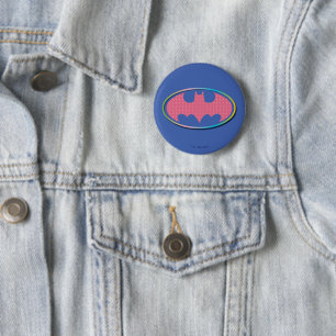 Batman Rosa Polka Dot Logotyp Knapp