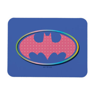 Batman Rosa Polka Dot Logotyp Magnet