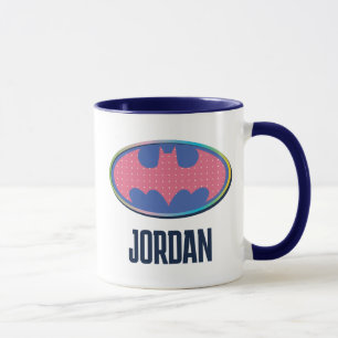 Batman Rosa Polka Dot Logotyp Mugg