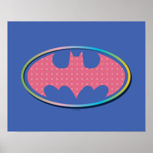 Batman Rosa Polka Dot Logotyp Poster