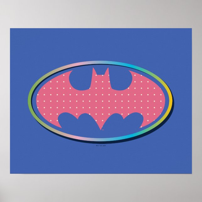 Batman | Rosa Polka Dot Logotyp Poster (Framsidan)