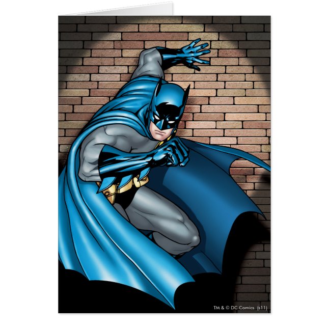 Batman Scenes - I potlight Hälsningskort (Framsidan)