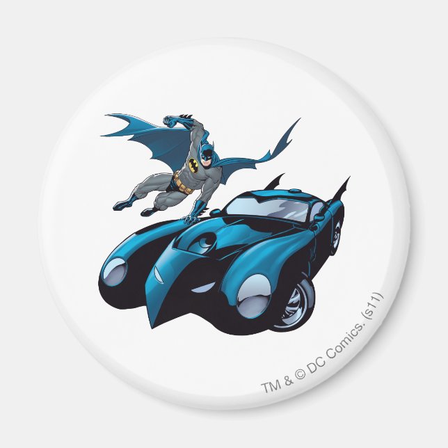 Batman simmar över magnet (Framsidan)