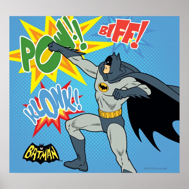 Batman Slår grafik Poster (Framsidan)