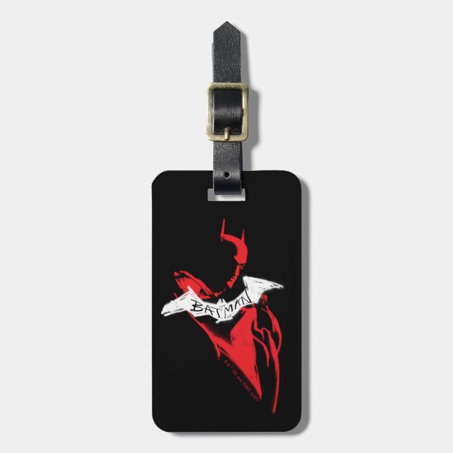 Batman Spraycolor-konturen Bagagebricka (Vertikal Framsida)