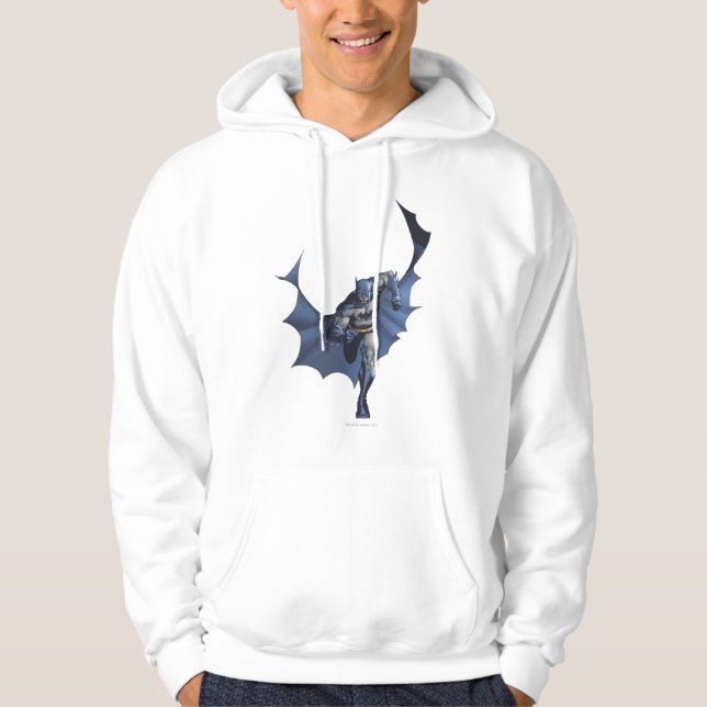 Batman springa med flyg hoodie (Framsida)